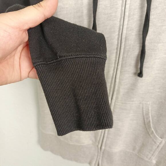 NBA Womens M Gray Black Hoodie San Antonio "Spurs Loud & Proud" Full Zip Pockets - Picture 6 of 8